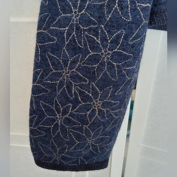 Wesenjak TIROL blue croped boiled wool jacket